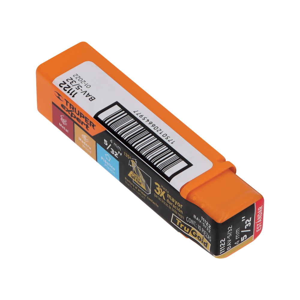 Broca HSS 5/32" Trugold para metal - Imagen 2