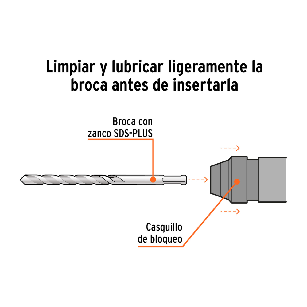Broca SDS PLUS para concreto de 1/2 x 12" - Imagen 4