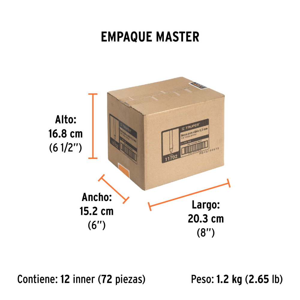 Broca para vidrio y azulejo de 1/4" - Imagen 5