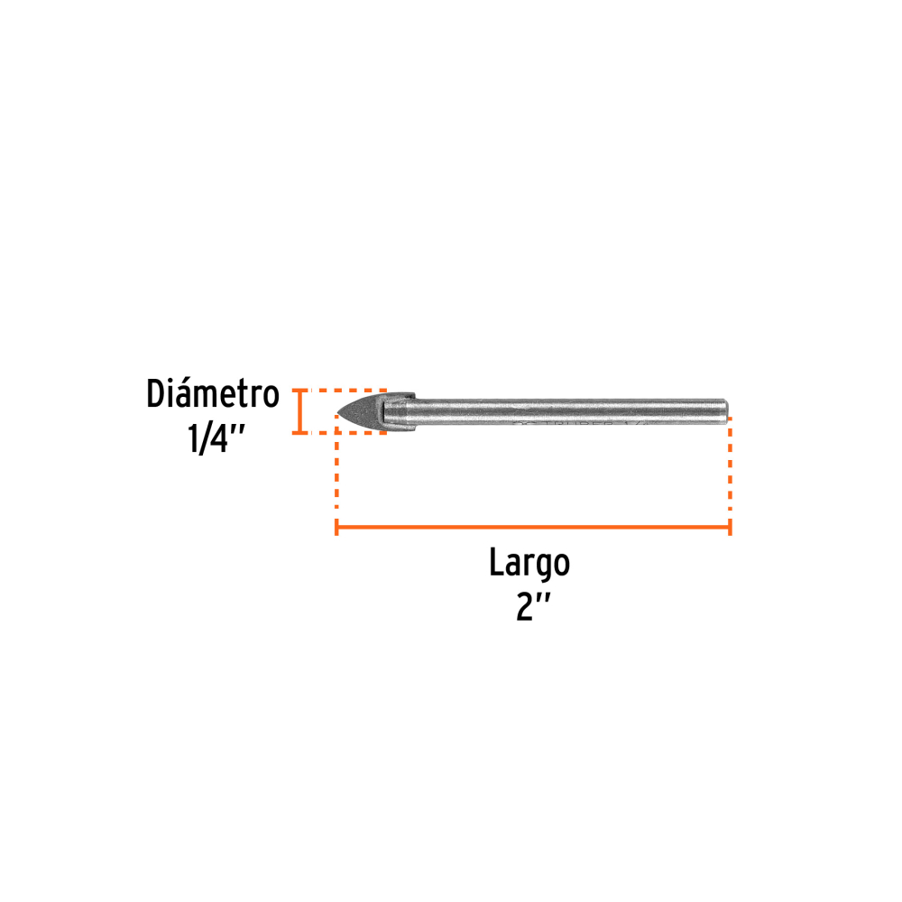Broca para vidrio y azulejo de 1/4" - Imagen 7