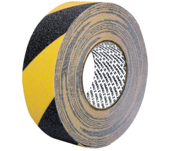 Rollo de cinta antideslizante bicolor con abrasivo 50mm x 18 m