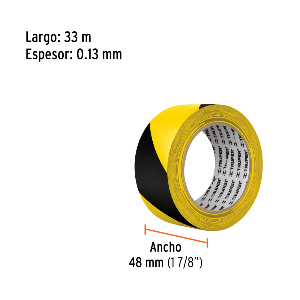 Rollo de cinta delimitadora bicolor 48 mm x 33 m - Imagen 6