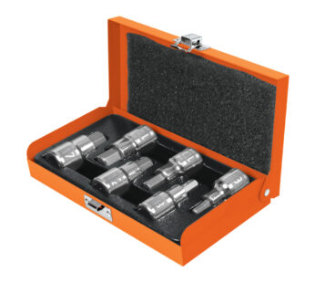 Juego de 6 dados punta hexagonal encastre 1/2″ en MM