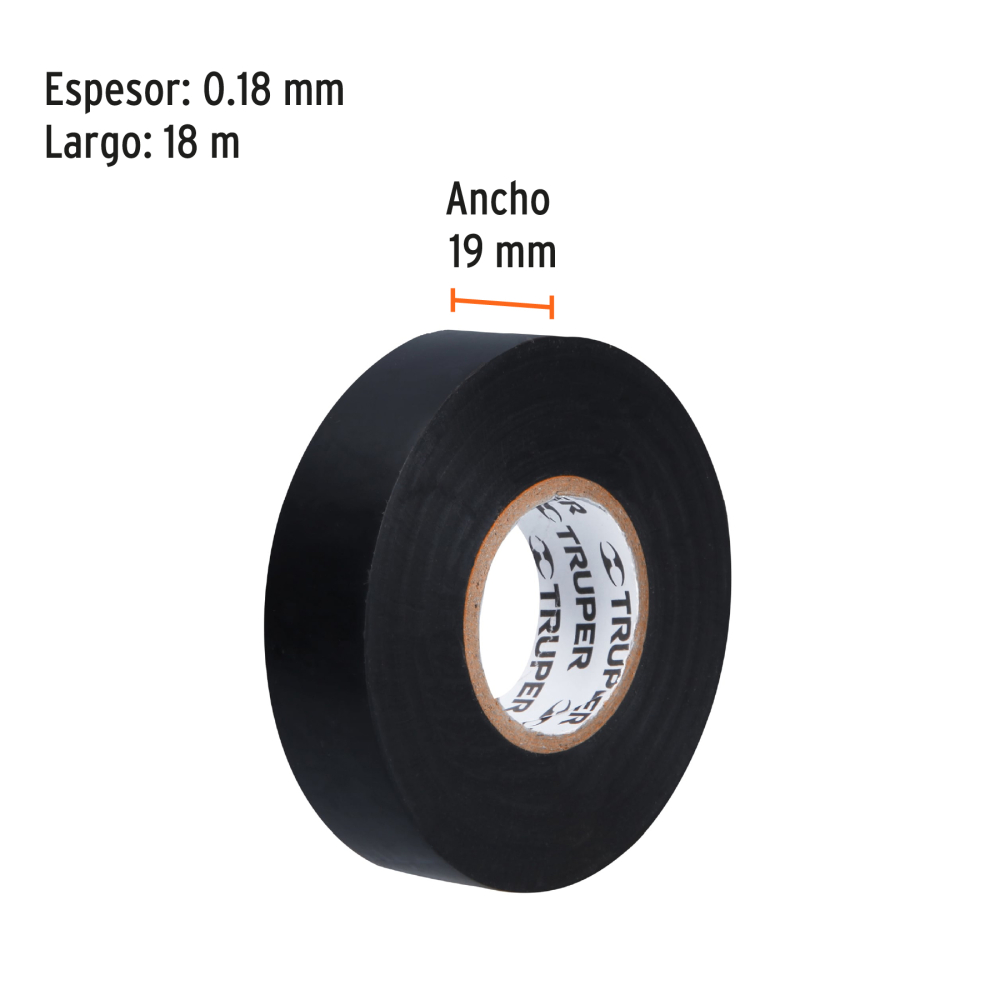 Cinta Aislante 19mm x 18m Negro - Imagen 6