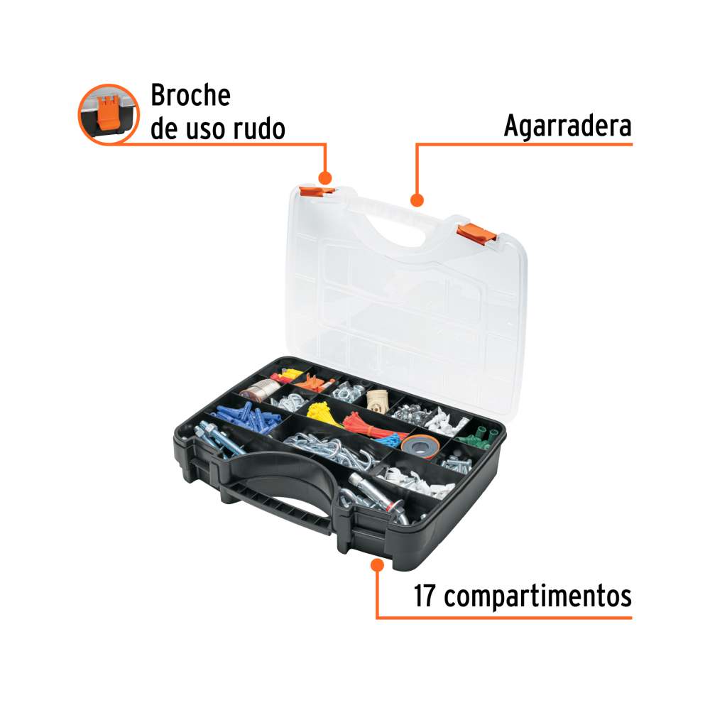 Organizador 17" reforzado con 17 compartimentos - Imagen 3