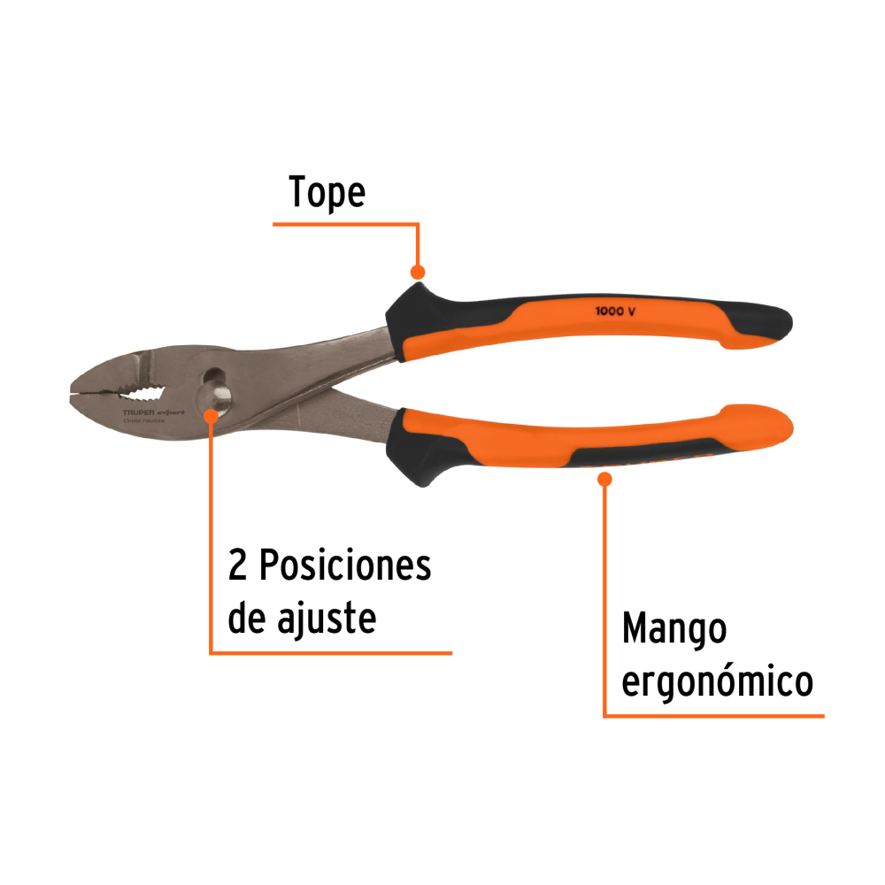 Alicate de mecánico 10" mango Comfort Grip - Imagen 3