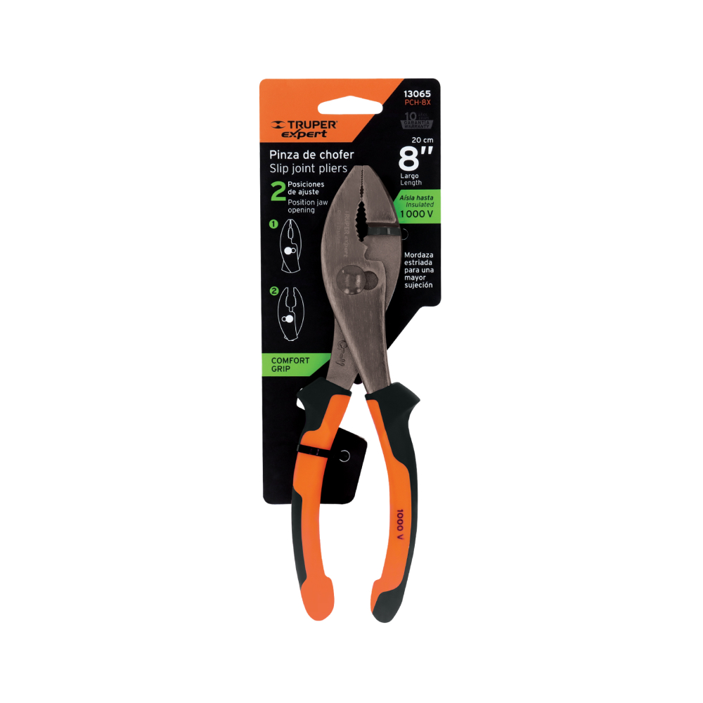 Alicate de mecánico 8" mango Comfort Grip - Imagen 2