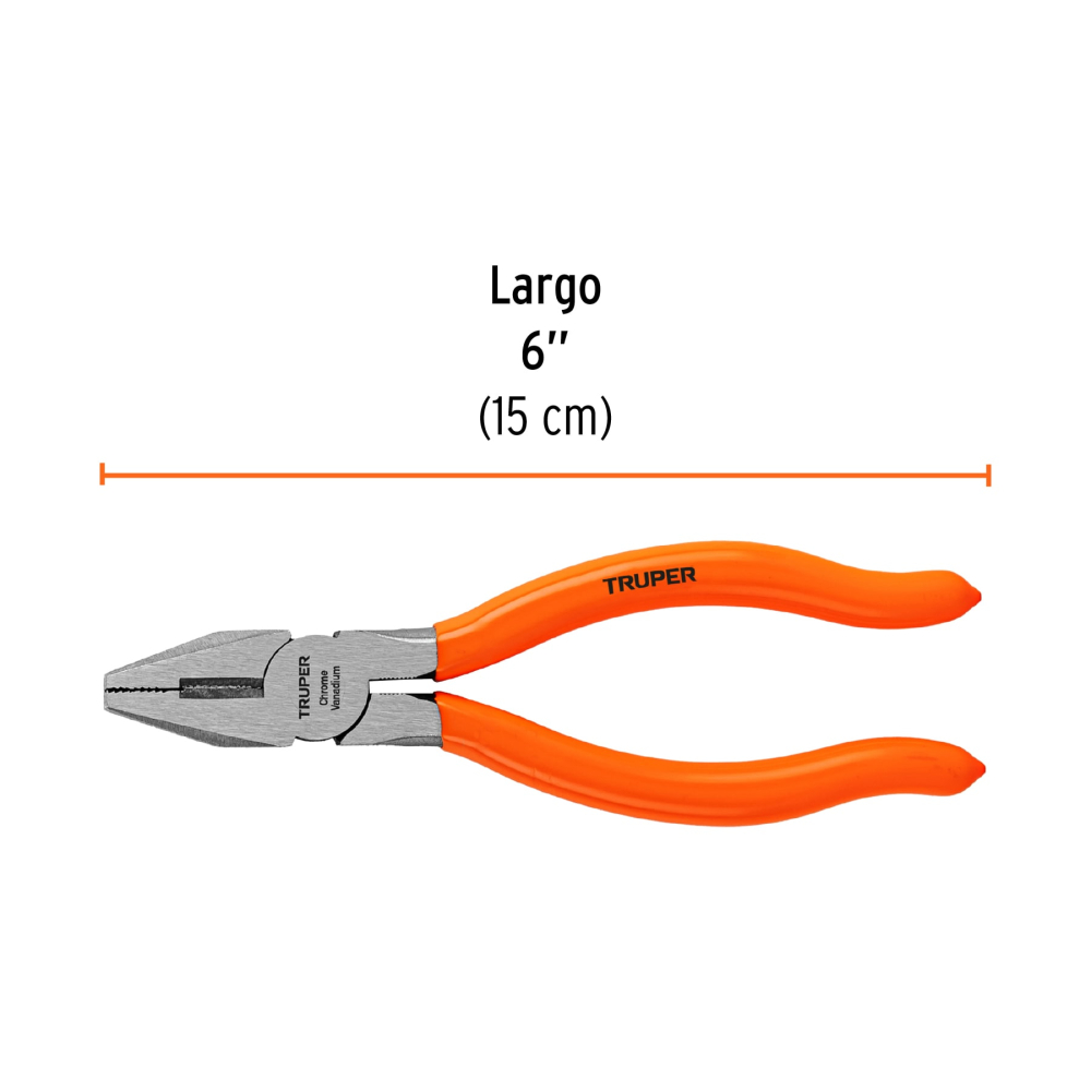 Alicate universal 6" mango de PVC - Imagen 4