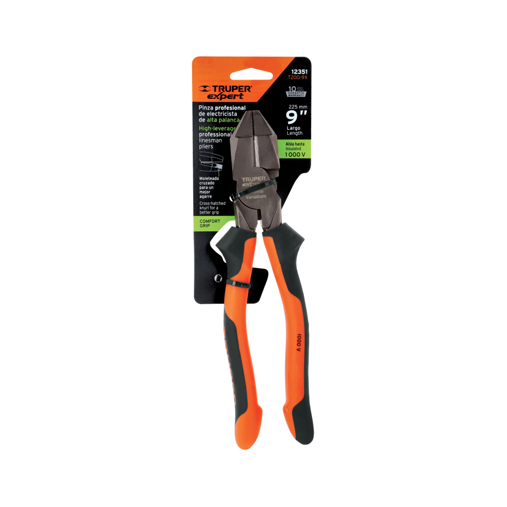 Alicate universal profesional 9" mango Comfort Grip
