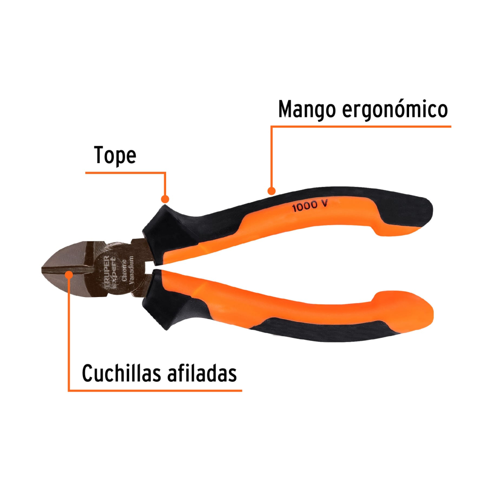 Pinza corte diagonal 5" alta palanca, Comfort Grip - Imagen 3