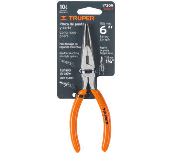 Alicate de punta y corte 6″ mango de PVC