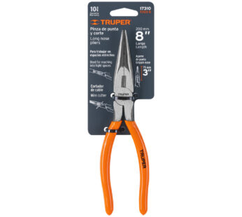 Alicate de punta y corte 8″ mango de PVC